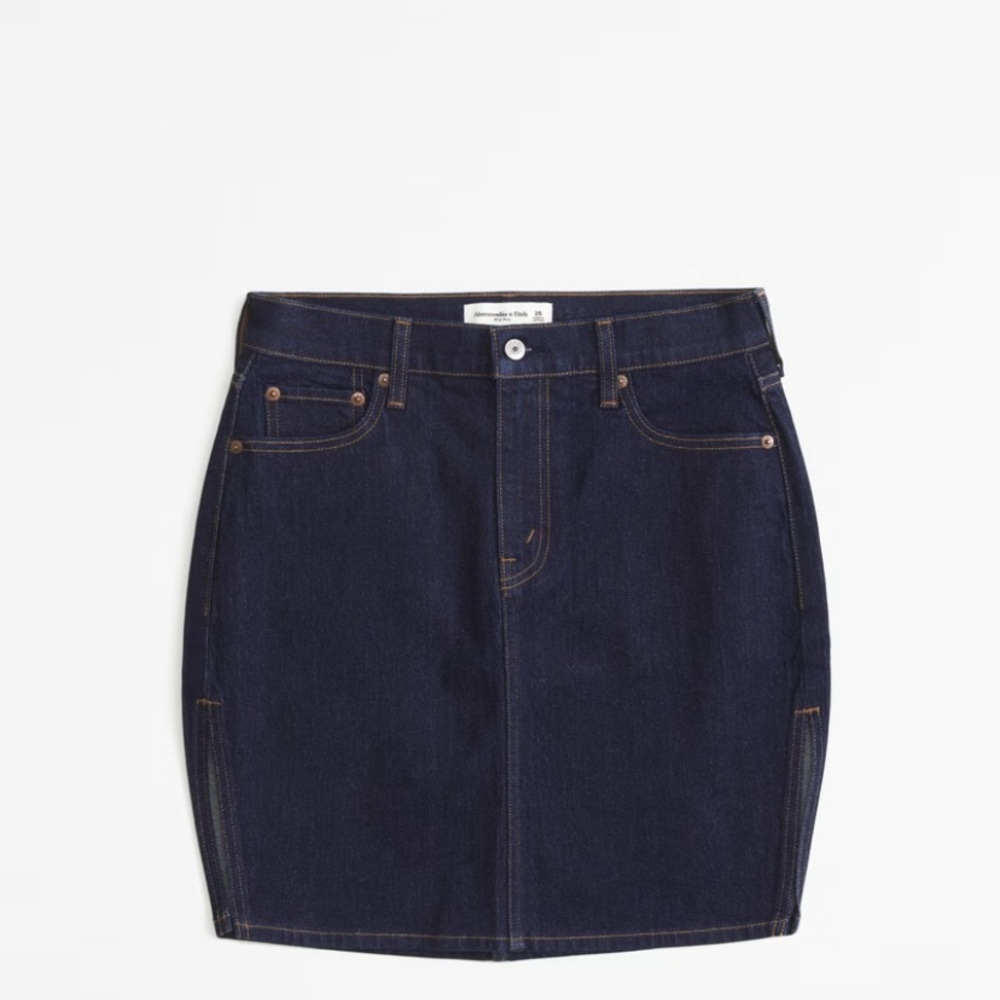 Abercrombie & Fitch Blue Mini Pencil Skirt for Casual Work